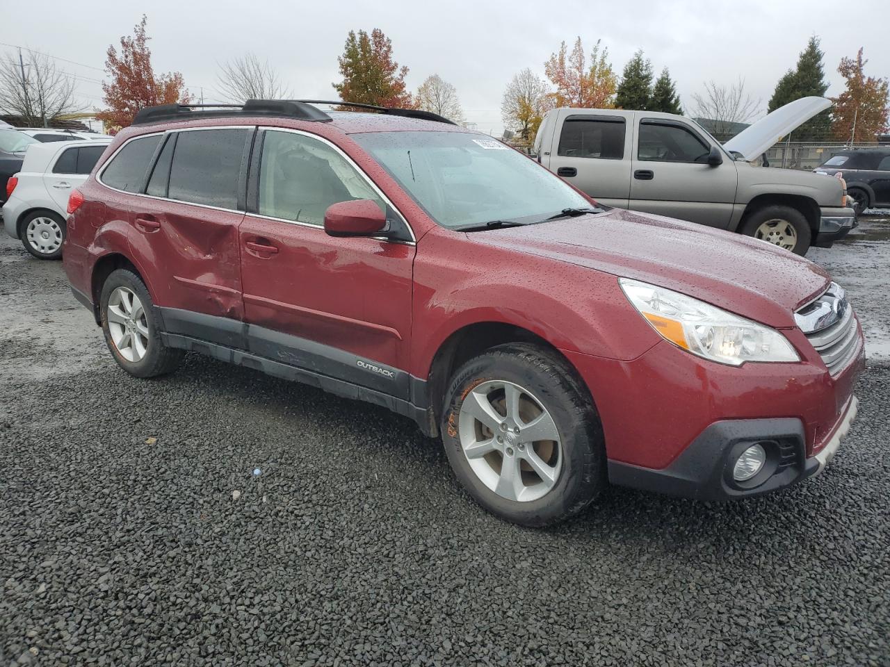 2014 Subaru Outback VIN 4S4BRBLC3E3214336 Copart auction photo, side damage thumbnail 4
