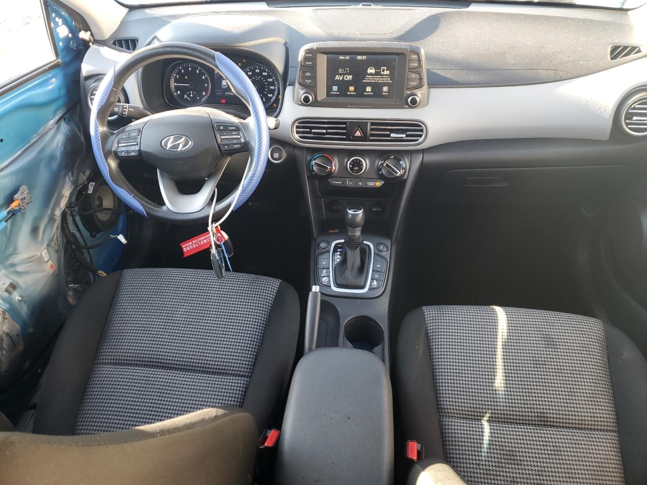 2020 Hyundai Kona VIN KM8K2CAA5LU451588 Copart auction photo, front end / side damage thumbnail 8