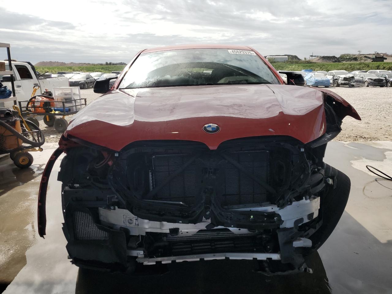 2021 BMW X6 VIN 5YMCY0C0XM9H79257 Copart auction photo, front end / rear end damage thumbnail 5