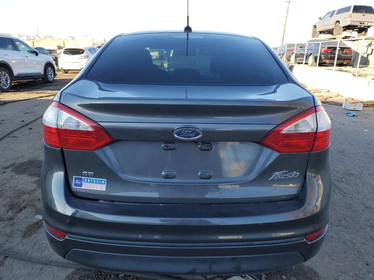 2018 Ford Fiesta VIN 3FADP4BJ3JM134855 Copart auction photo, rear end / side damage thumbnail 6