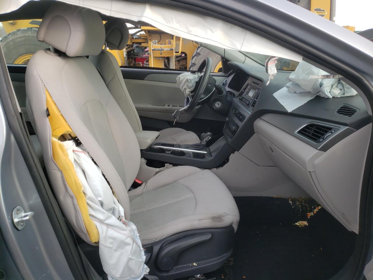 2015 Hyundai Sonata VIN 5NPE24AF4FH122494 Copart auction photo, front end / side damage thumbnail 7