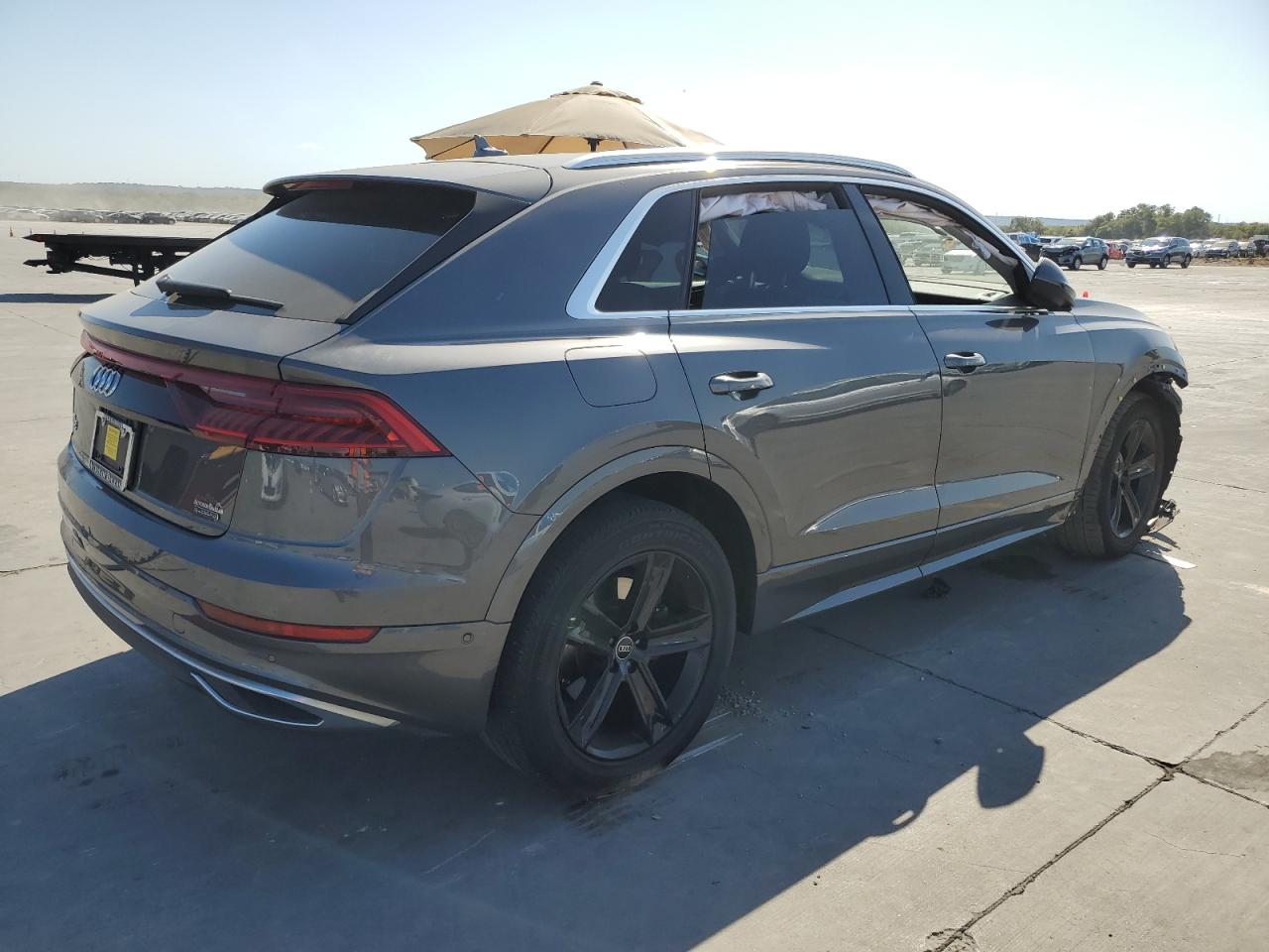 2021 Audi Q8 VIN WA1AVAF14MD027724 Copart auction photo, front end damage thumbnail 3