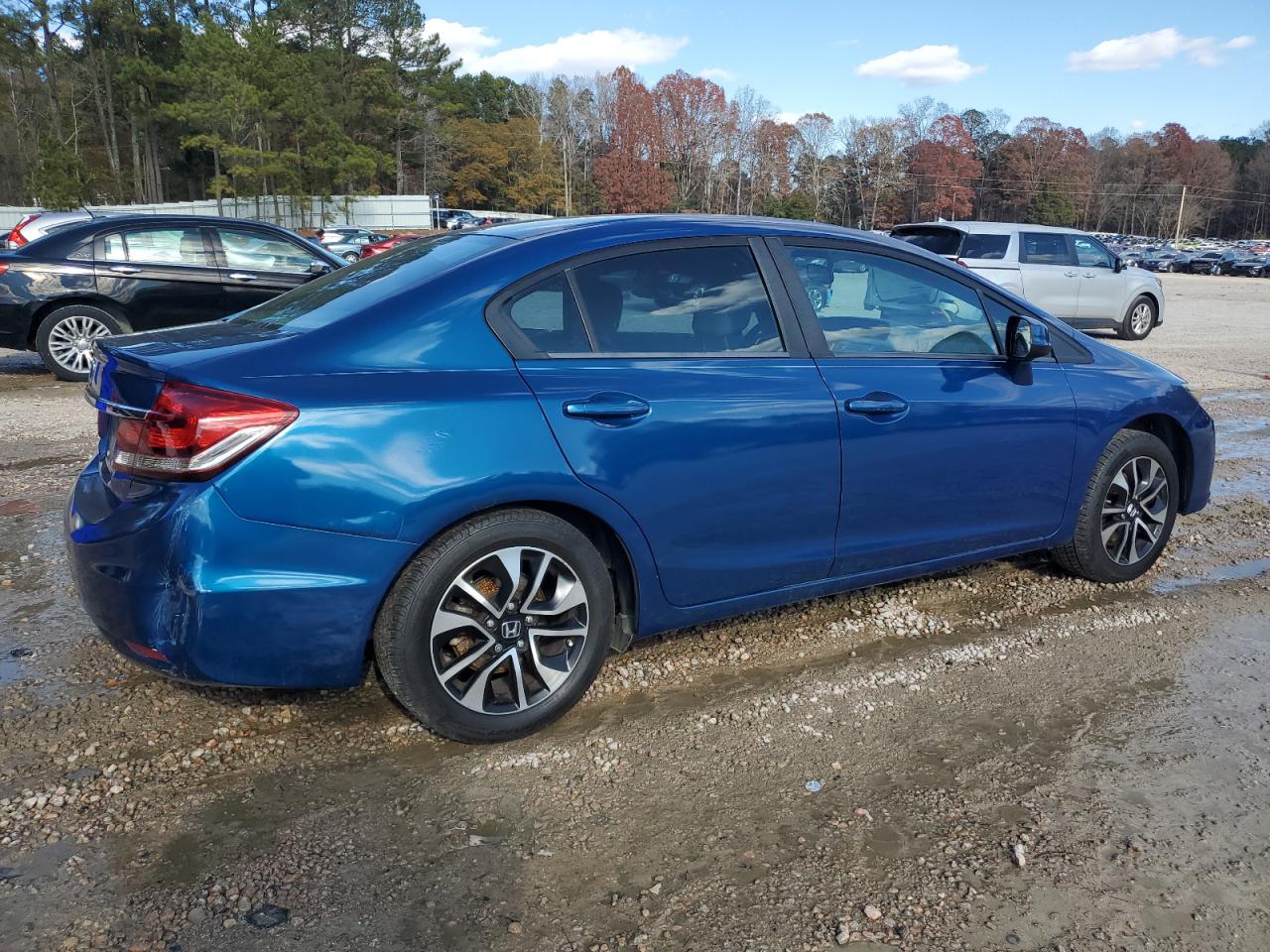 2013 Honda Civic VIN 19XFB2F87DE086921 Copart auction photo, side damage thumbnail 3