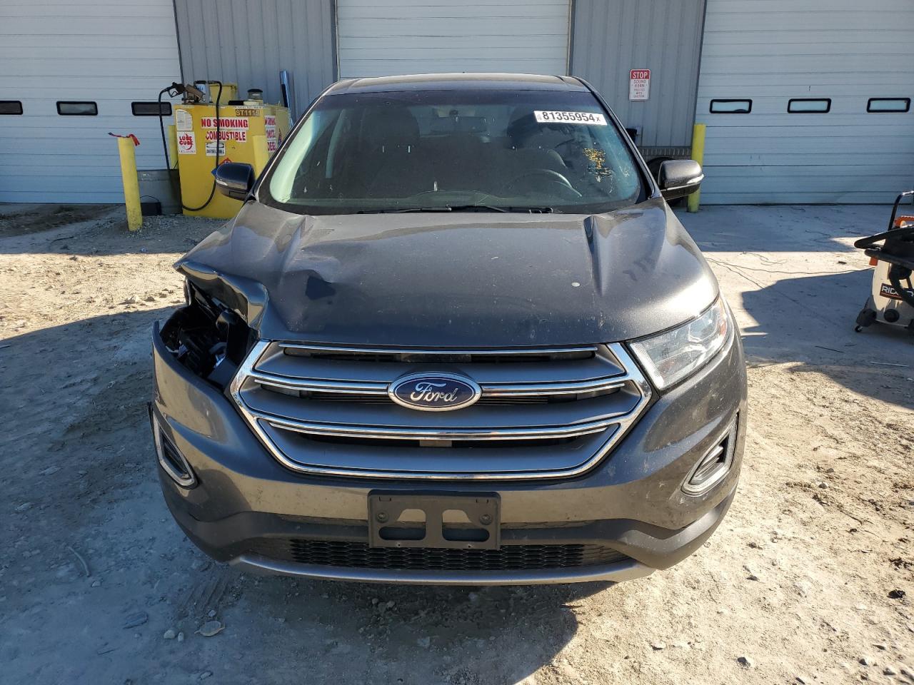 2017 Ford Edge VIN 2FMPK4J85HBB19611 Copart auction photo, front end / side damage thumbnail 5