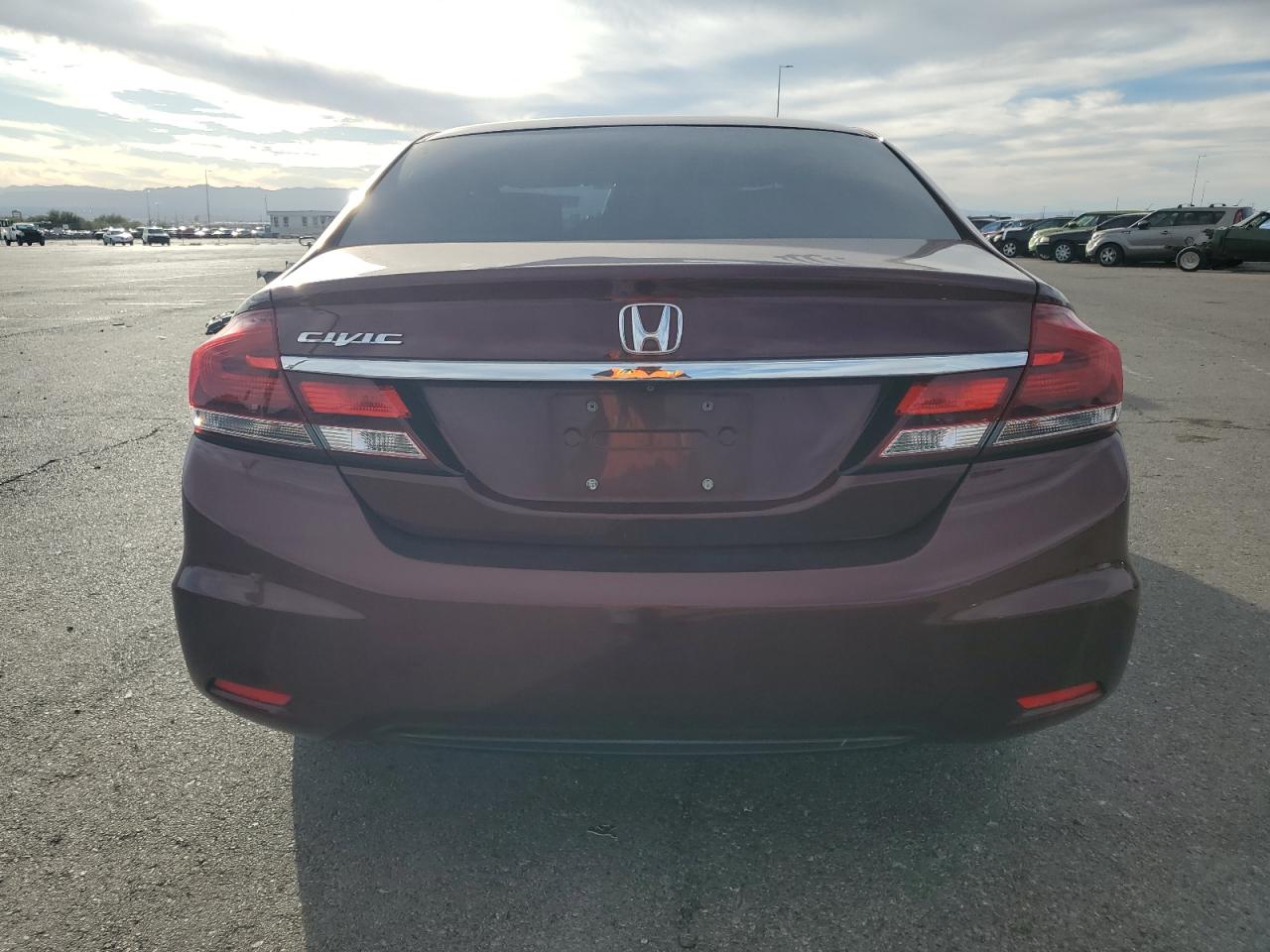 2015 Honda Civic VIN 2HGFB2F50FH561999 Copart auction photo, side damage thumbnail 6
