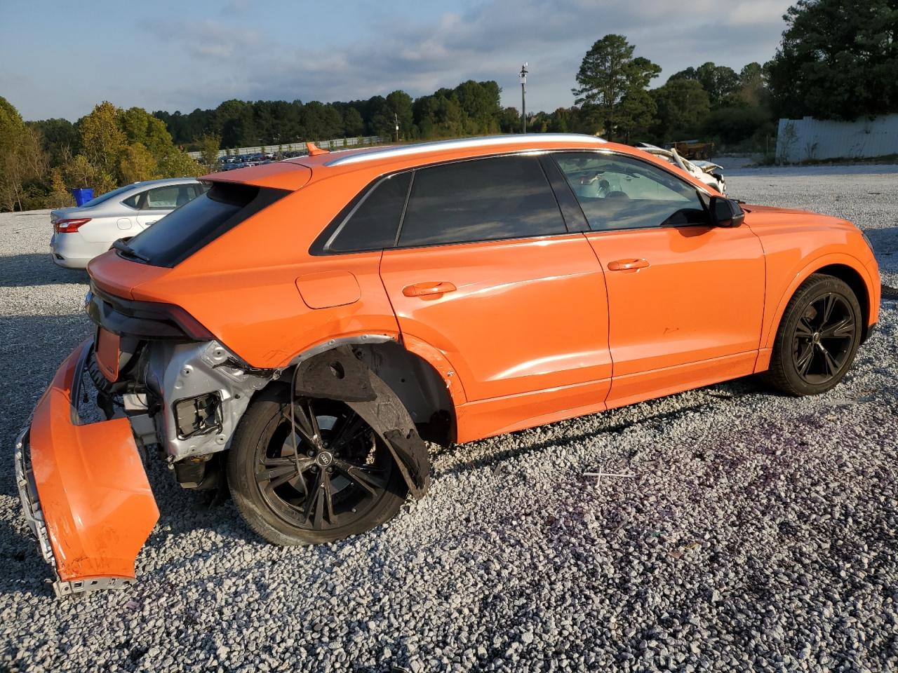 2022 Audi Q8 VIN WA1AVBF19ND031937 Copart auction photo, rear end / mechanical damage thumbnail 3
