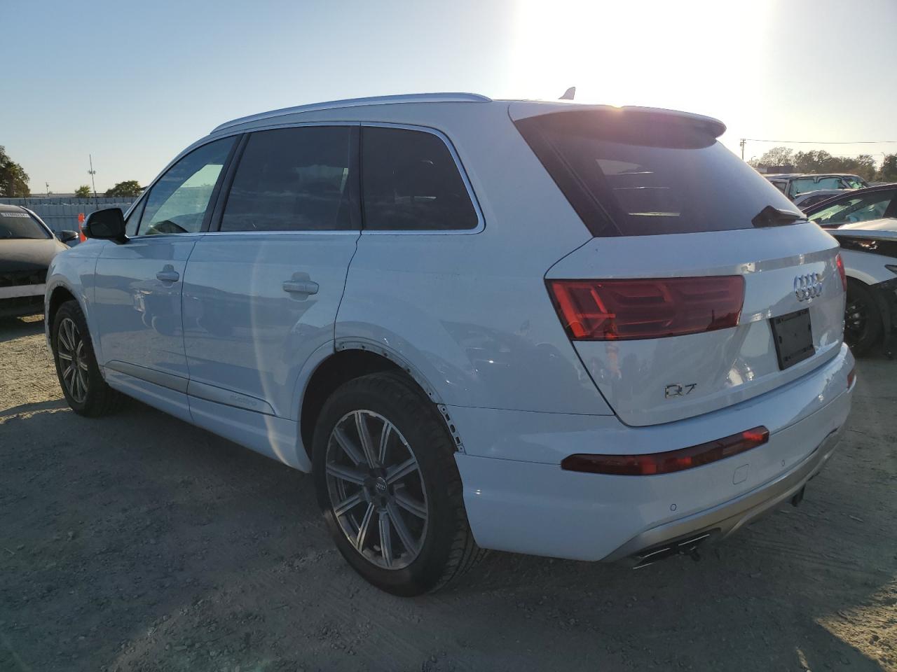 2018 Audi Q7 VIN WA1VAAF72JD002432 Copart auction photo, stripped damage thumbnail 2