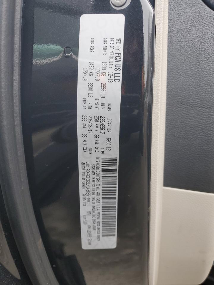 2020 Chrysler Voyager VIN 2C4RC1DG9LR148685 Copart auction photo, water/flood damage thumbnail 13