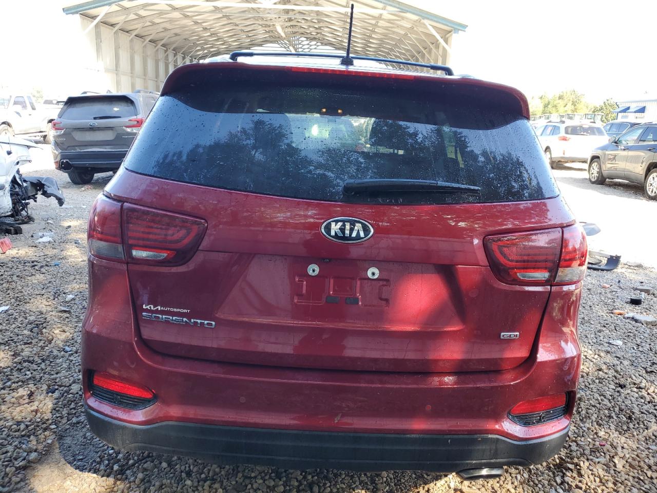 2020 KIA Sorento VIN 5XYPG4A35LG672354 Copart auction photo, side / front end damage thumbnail 6