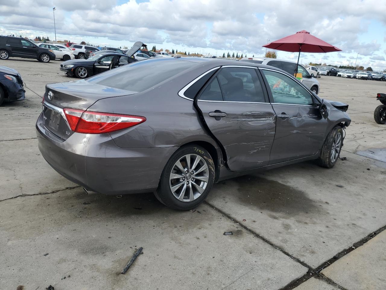 2015 Toyota Camry VIN 4T4BF1FK3FR446863 Copart auction photo, all over damage thumbnail 3
