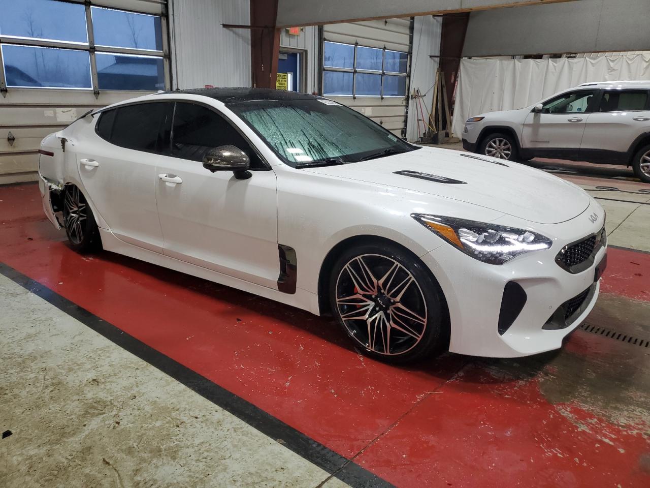 2022 KIA Stinger VIN KNAE55LC8N6106126 Copart auction photo, side damage thumbnail 4