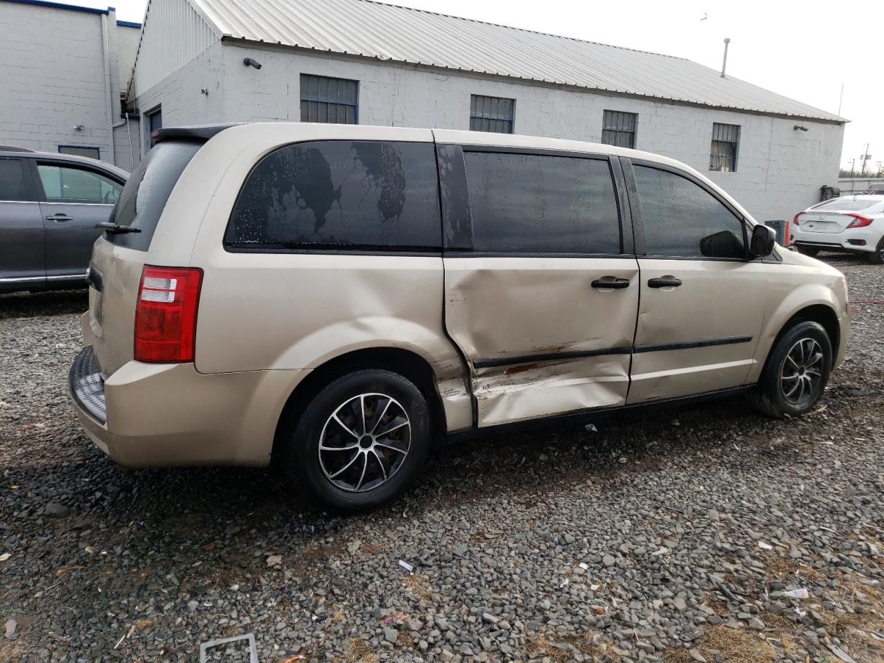 2008 Dodge Caravan VIN 2D8HN44H08R720509 Copart auction photo, side damage thumbnail 3