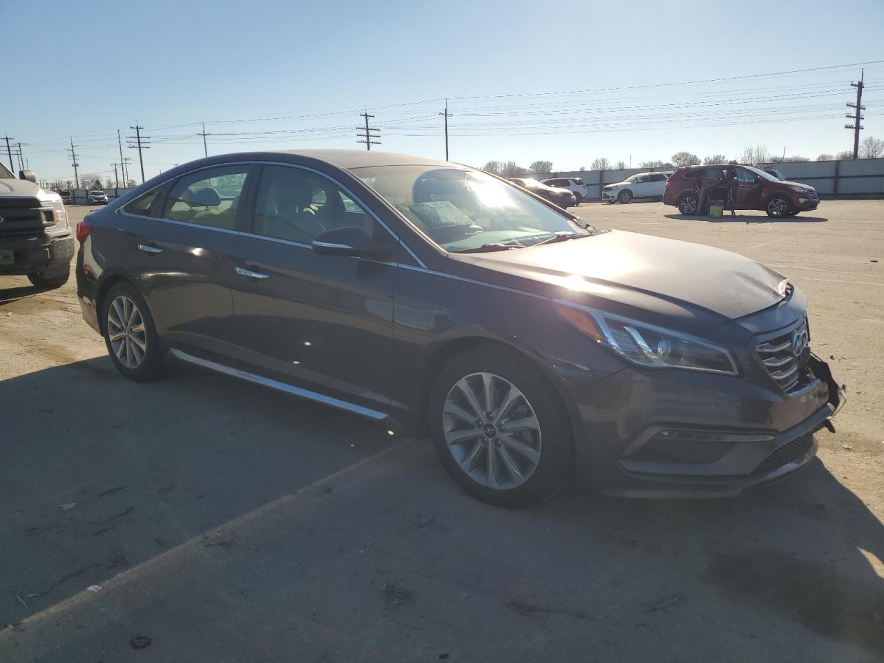 2016 Hyundai Sonata VIN 5NPE34AF0GH423407 Copart auction photo, front end damage thumbnail 4