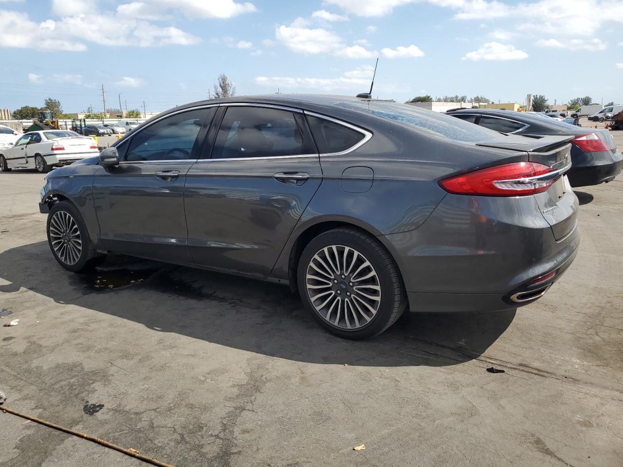 2018 Ford Fusion VIN 3FA6P0D92JR193998 Copart auction photo, front end / side damage thumbnail 2
