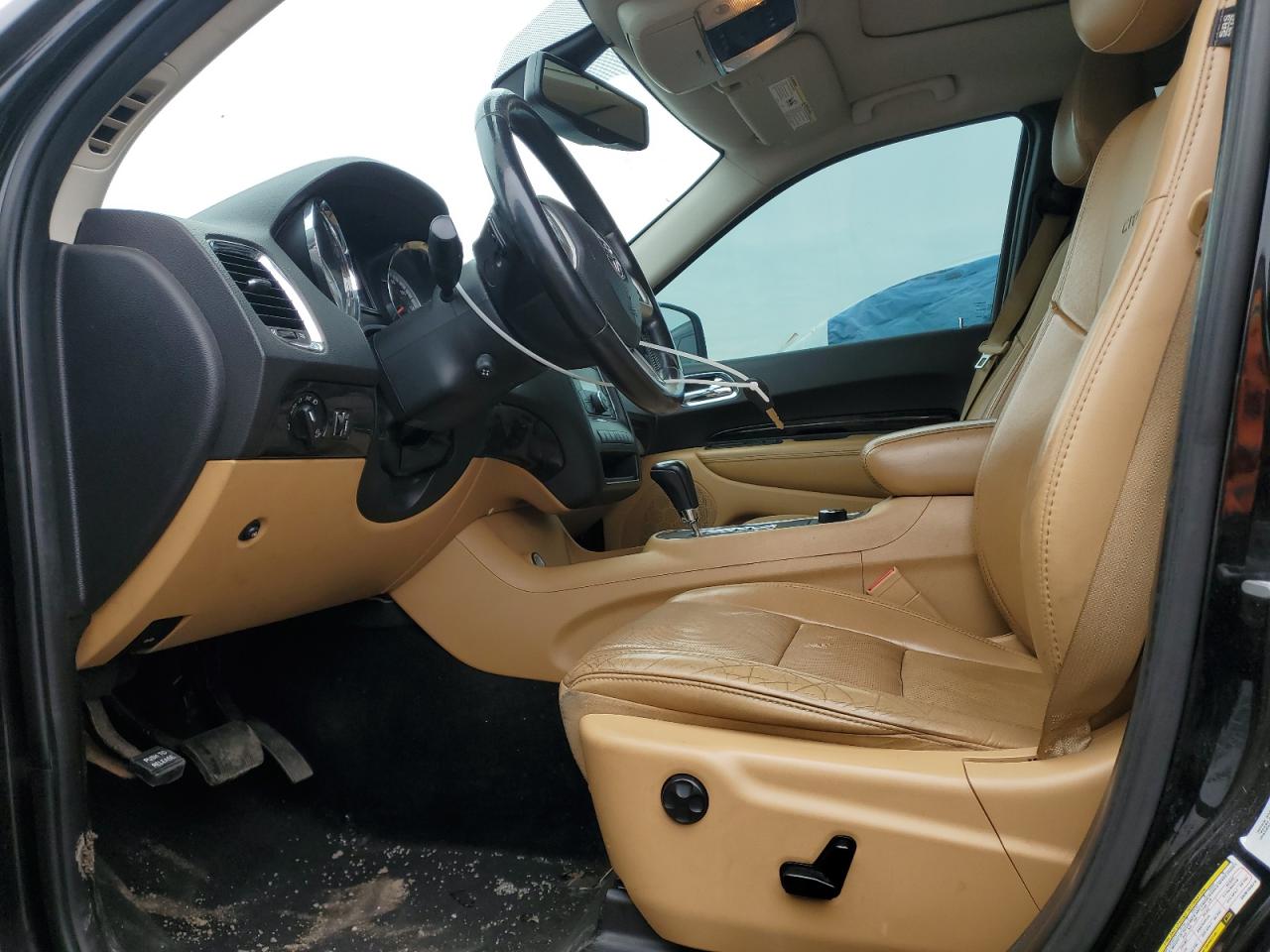 2013 Dodge Durango VIN 1C4SDJET1DC615974 Copart auction photo, side / front end damage thumbnail 7