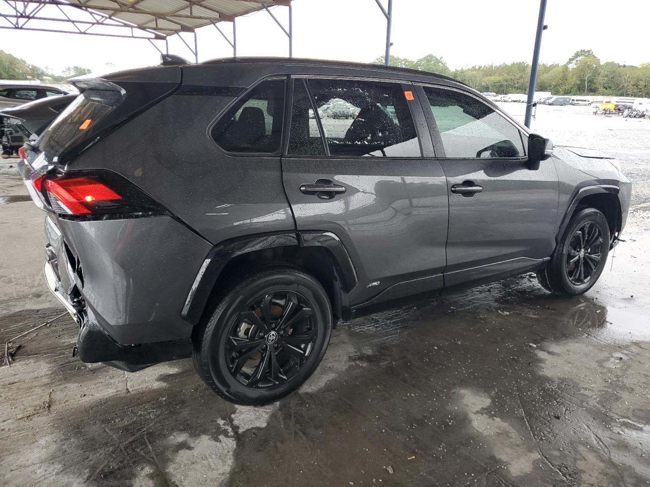 2023 Toyota RAV 4 VIN 4T3T6RFVXPU131963 Copart auction photo, rear end / water/flood damage thumbnail 3