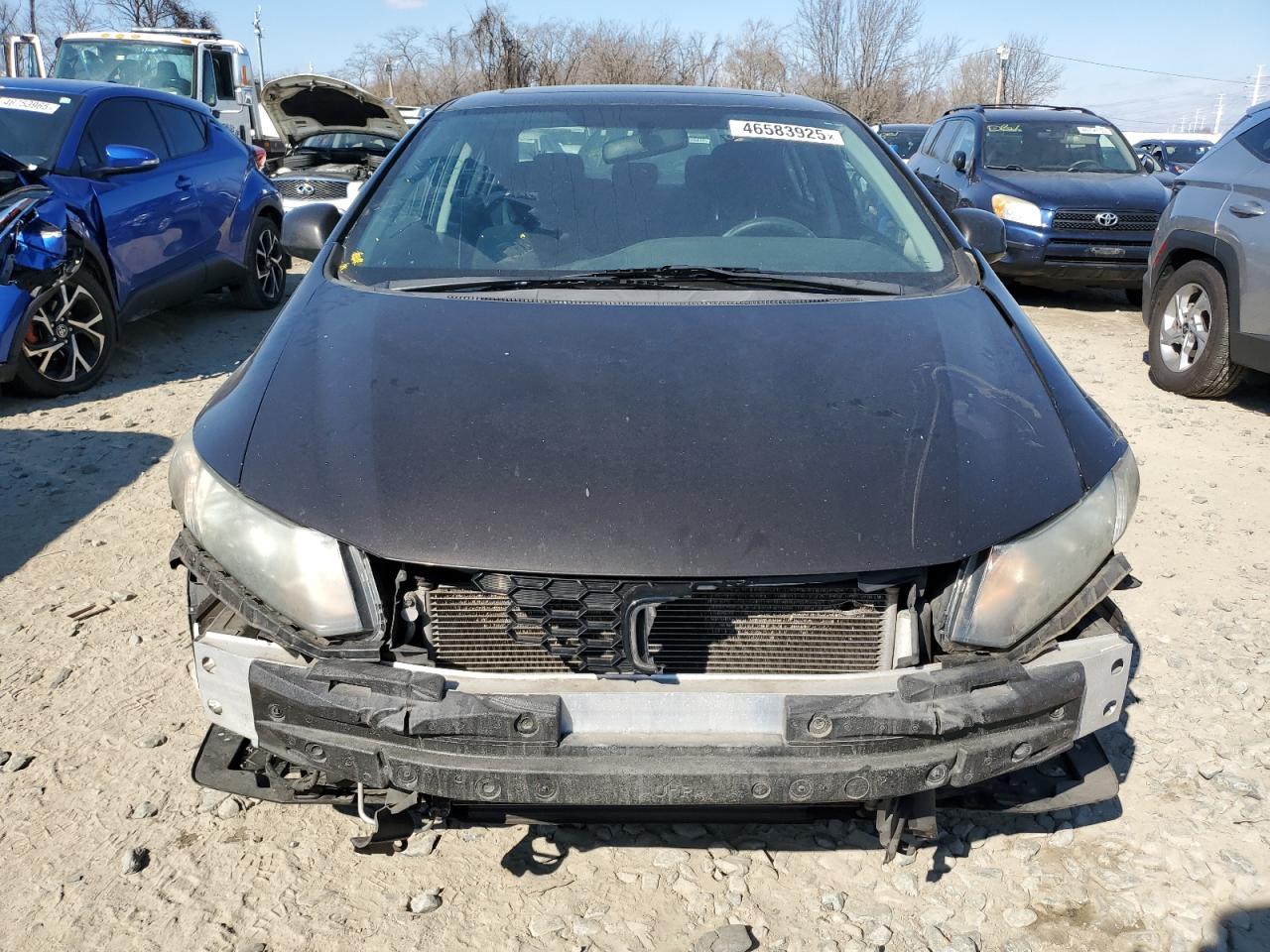 2013 Honda Civic VIN 2HGFB2F89DH584818 Copart auction photo, front end damage thumbnail 5