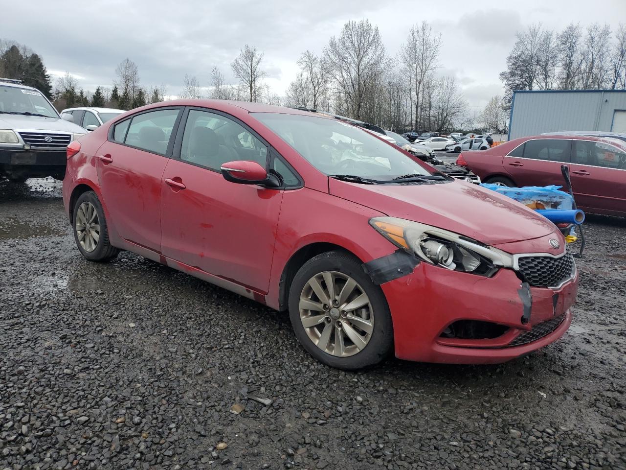 2015 KIA Forte VIN KNAFX4A69F5256582 Copart auction photo, front end damage thumbnail 4