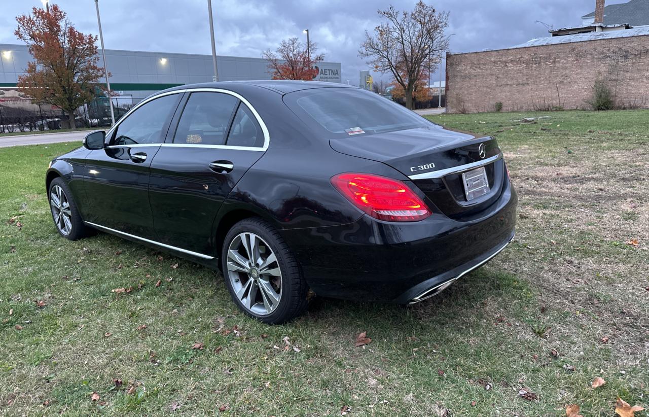 2015 Mercedes-Benz C-klasse VIN 55SWF4KB7FU036534 Copart auction photo, normal wear / minor dent/scratches damage thumbnail 3