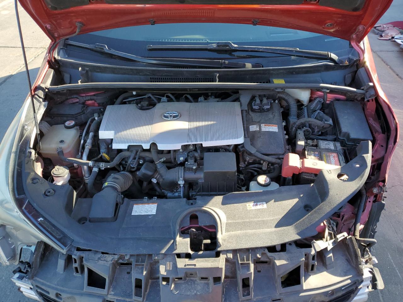 2016 Toyota Prius VIN JTDKARFU0G3527159 Copart auction photo, front end damage thumbnail 11