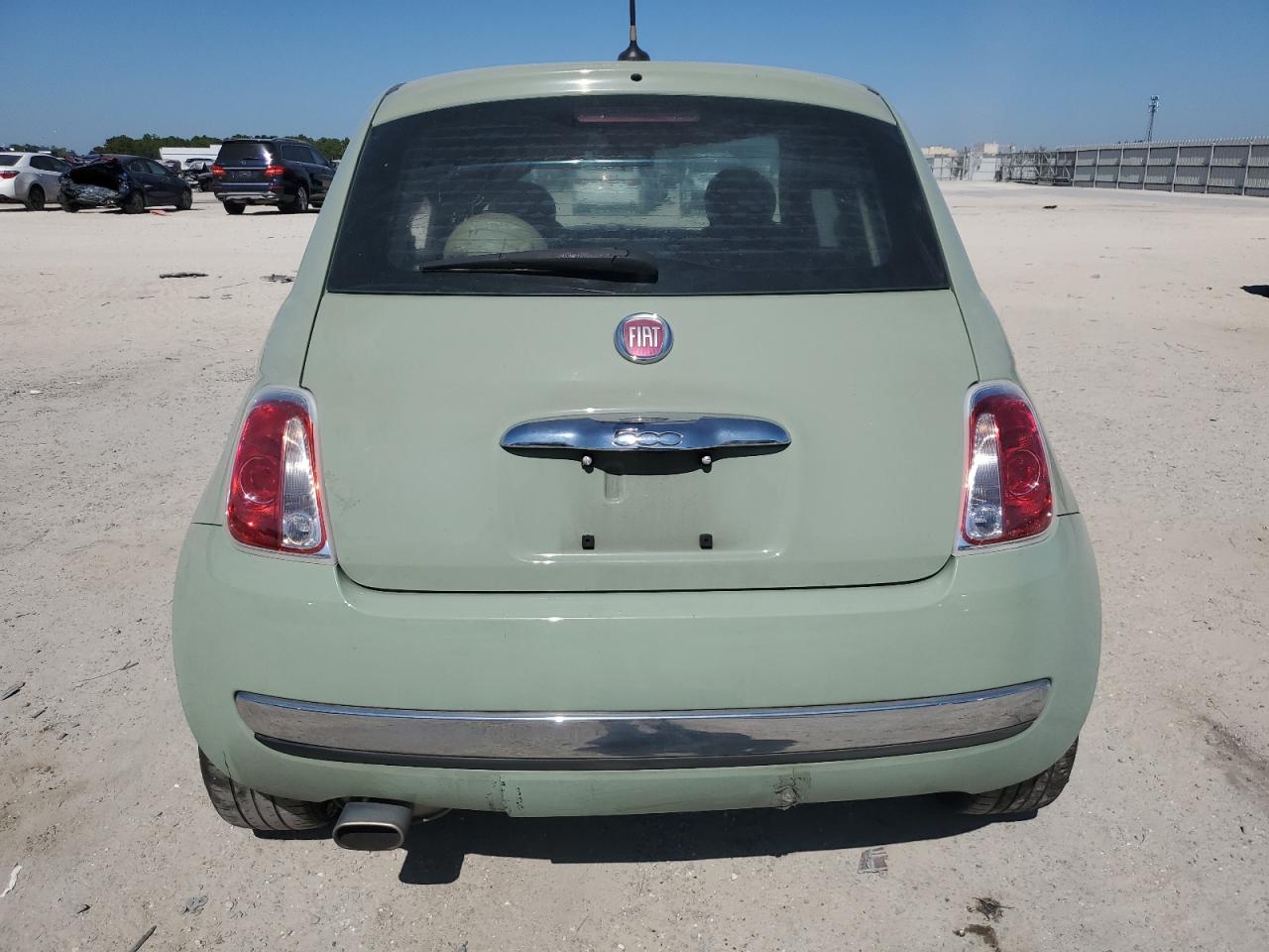 2013 Fiat 500 VIN 3C3CFFCR2DT599750 Copart auction photo, front end / undercarriage damage thumbnail 6
