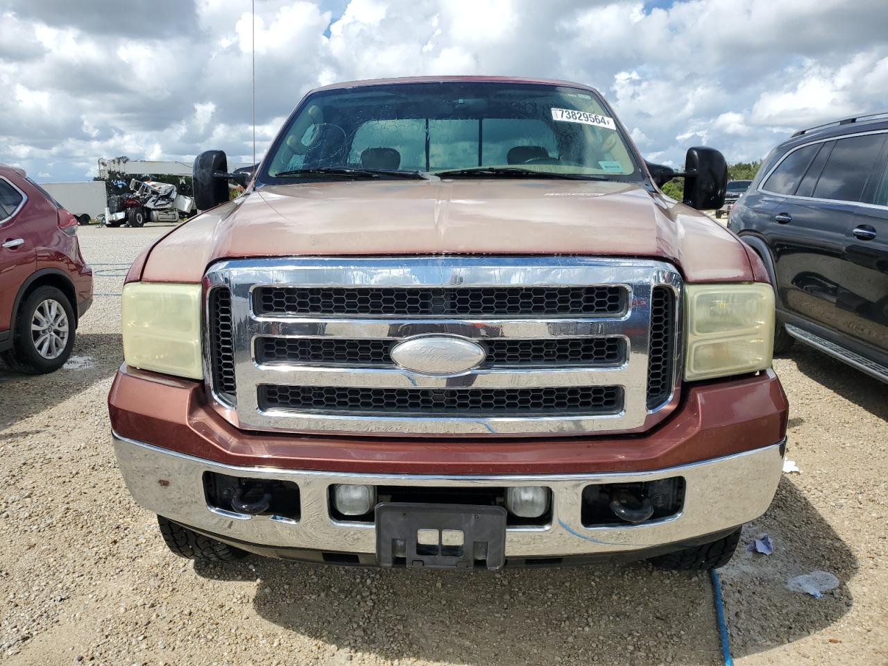 2005 Ford F250 VIN 1FTSX21545EA06954 Copart auction photo, water/flood damage thumbnail 5