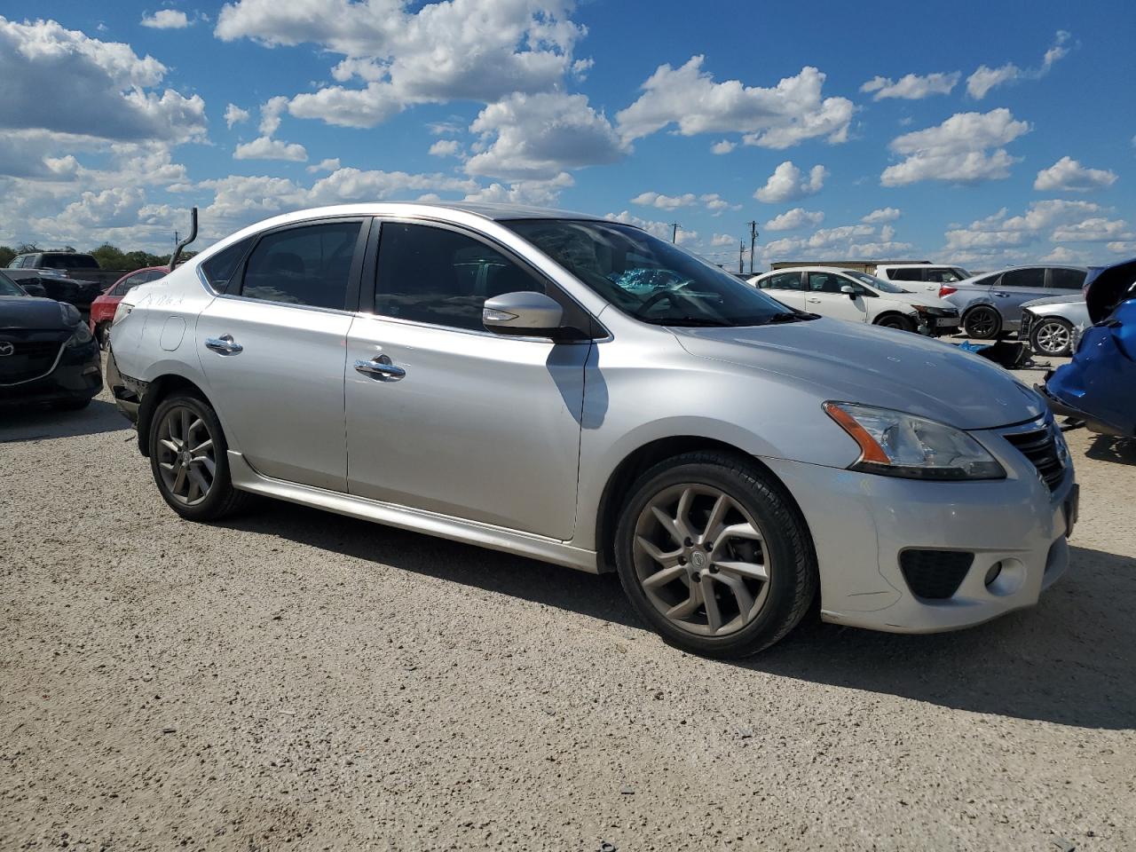 2015 Nissan Sentra VIN 3N1AB7AP7FY233698 Copart auction photo, rear end damage thumbnail 4