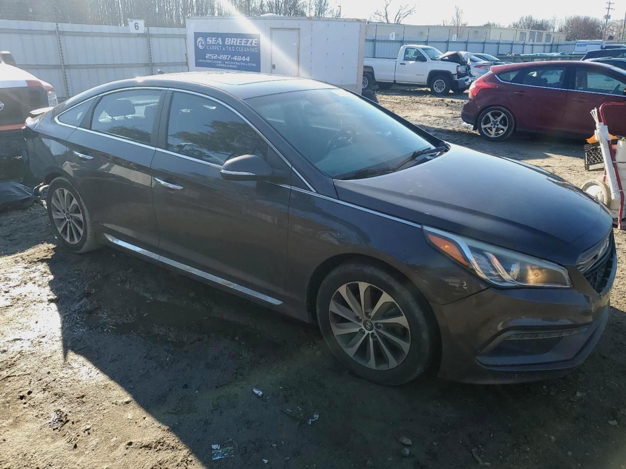 2016 Hyundai Sonata VIN 5NPE34AF0GH362656 Copart auction photo, rear end / front end damage thumbnail 4
