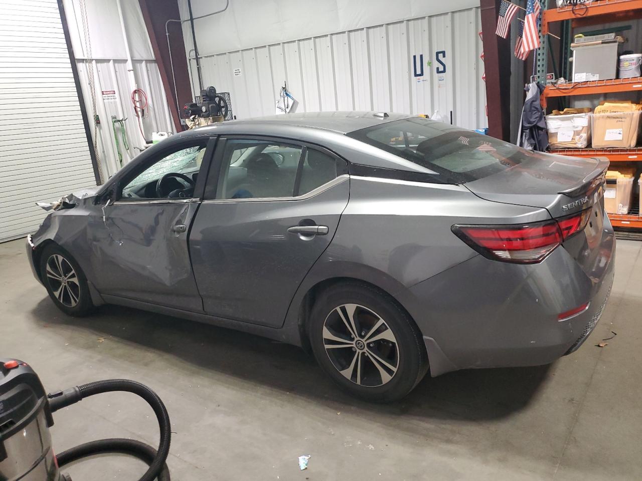 2021 Nissan Sentra VIN 3N1AB8CV9MY302048 Copart auction photo, front end / side damage thumbnail 2