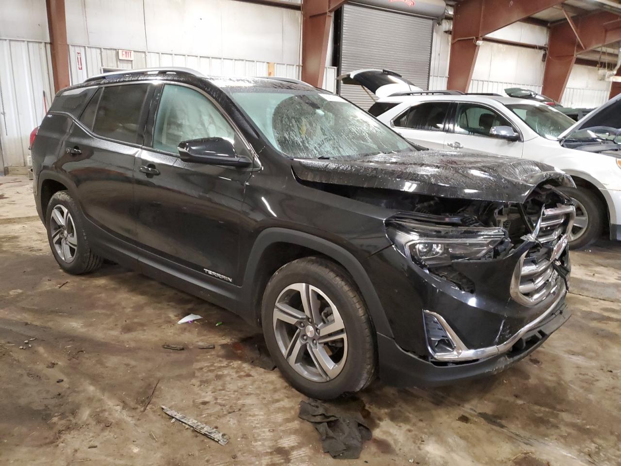 2019 GMC Terrain VIN 3GKALWEU3KL249297 Copart auction photo, front end / side damage thumbnail 4