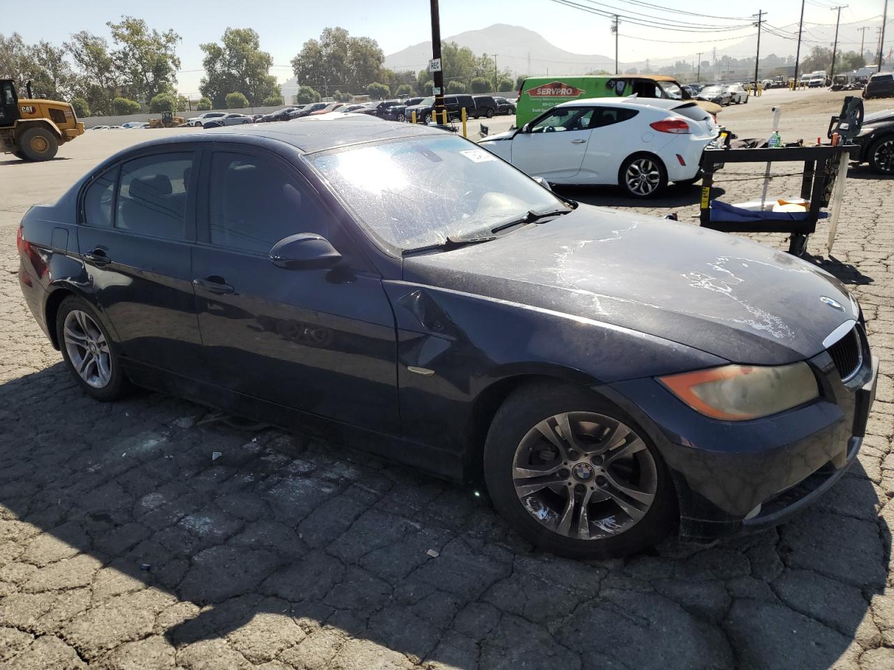 2008 BMW 3er VIN WBAVC53538FZ89371 Copart auction photo, front end / mechanical damage thumbnail 4