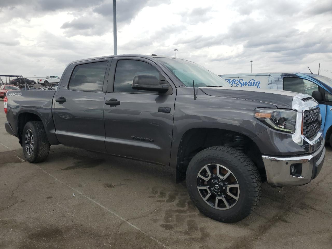 2019 Toyota Tundra VIN 5TFDW5F19KX816955 Copart auction photo, rear end / undercarriage damage thumbnail 4