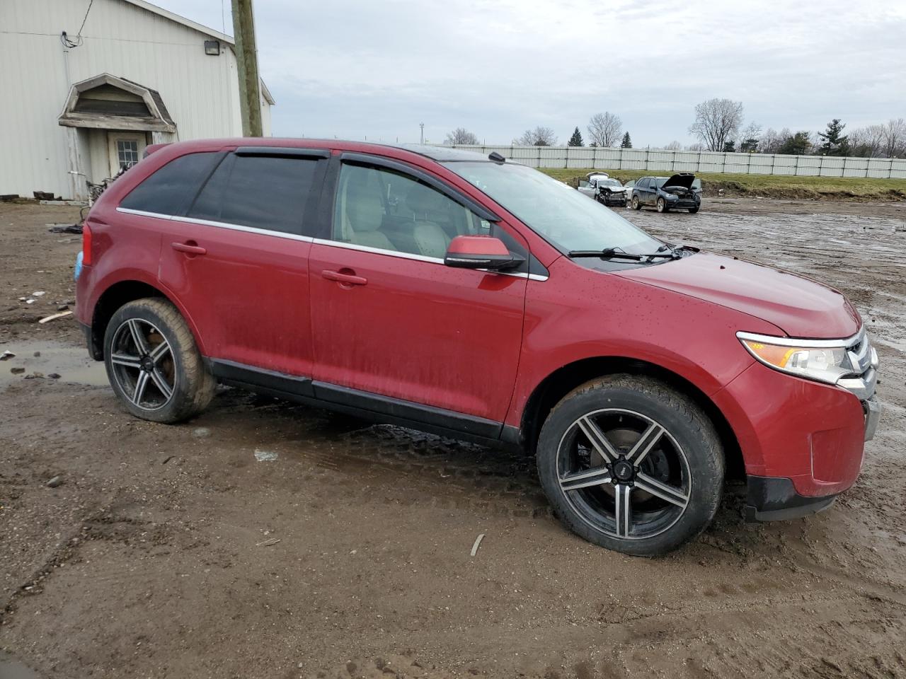 2013 Ford Edge VIN 2FMDK4KC7DBC65850 Copart auction photo, all over damage thumbnail 4