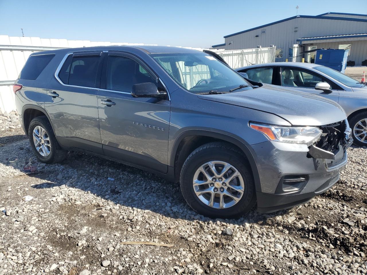 2020 Chevrolet Traverse VIN 1GNERFKW2LJ171192 Copart auction photo, front end / side damage thumbnail 4