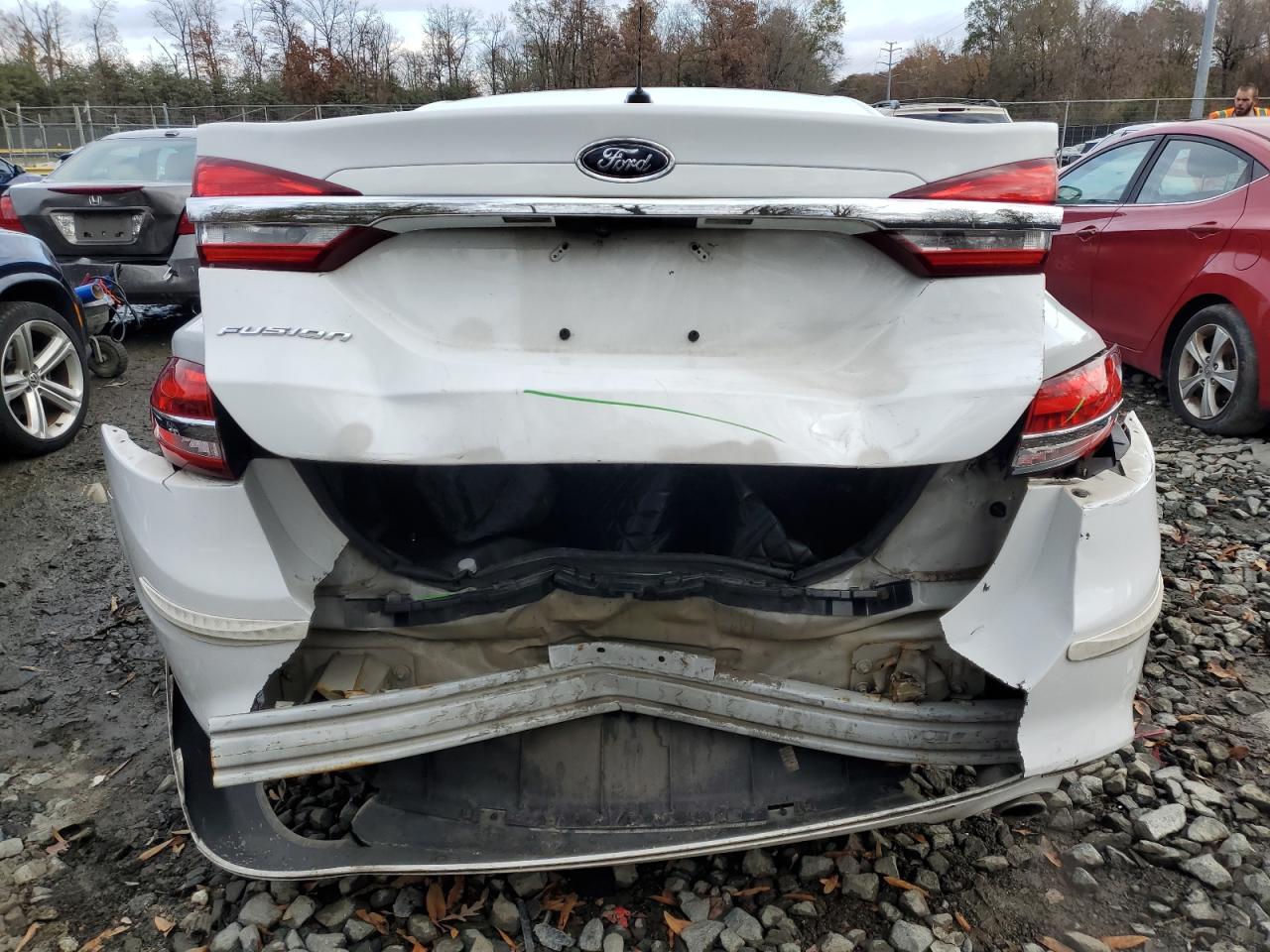 2017 Ford Fusion VIN 3FA6P0G78HR211666 Copart auction photo, rear end damage thumbnail 6