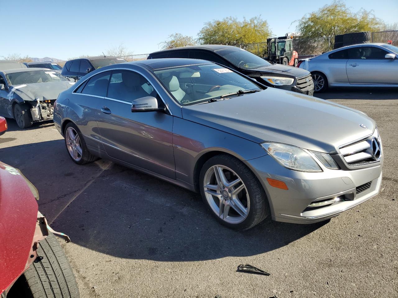 2012 Mercedes-Benz E-klasse VIN WDDKJ5KB9CF145501 Copart auction photo, side damage thumbnail 4