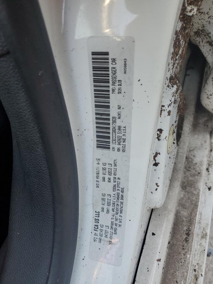 2016 Chrysler 200 VIN 1C3CCCCG8GN179839 Copart auction photo, water/flood damage thumbnail 13