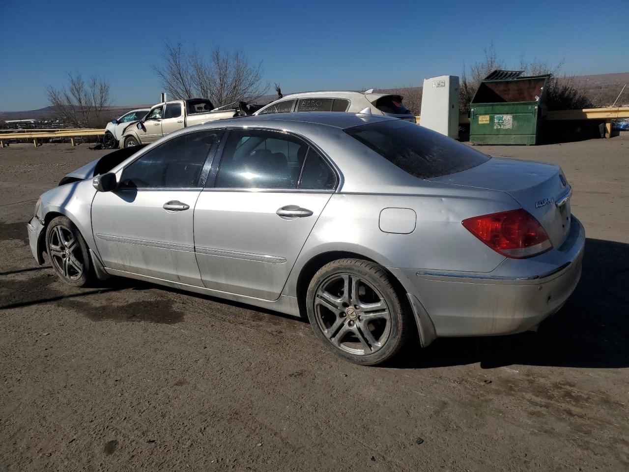 2005 Acura RL VIN JH4KB16555C013133 Copart auction photo, front end / side damage thumbnail 2