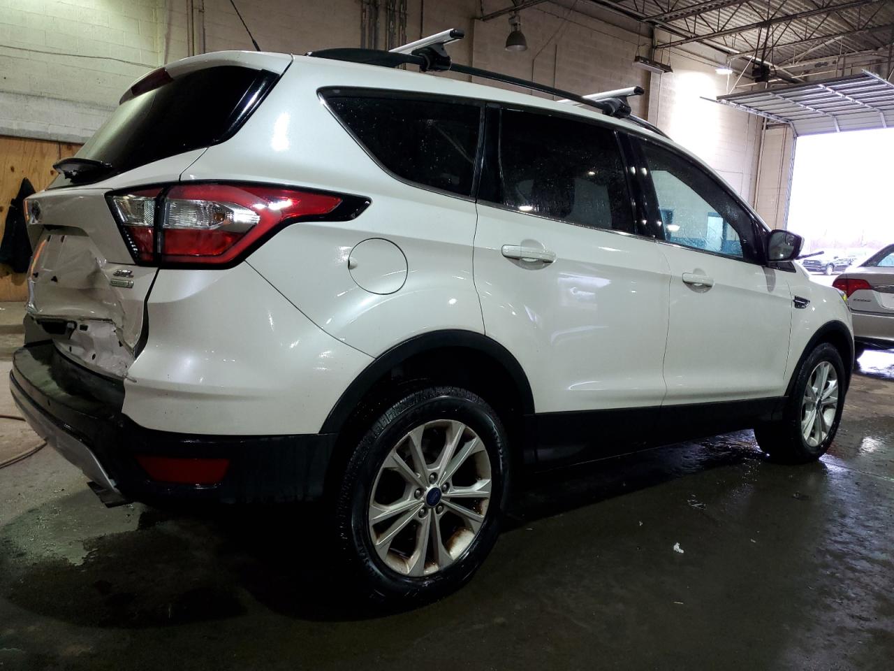 2018 Ford Escape VIN 1FMCU0HD5JUB60082 Copart auction photo, side damage thumbnail 3