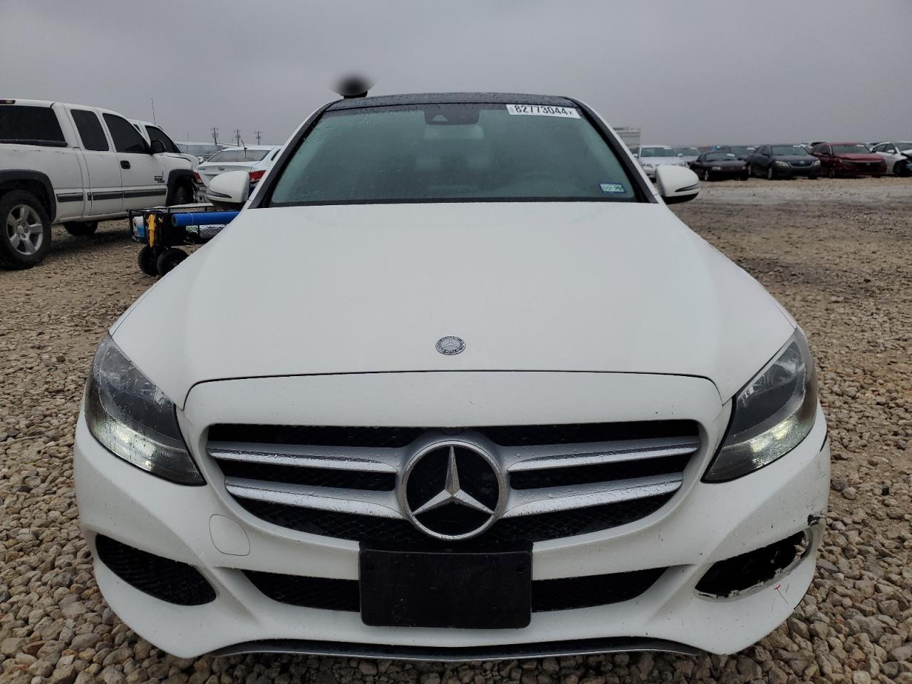 2017 Mercedes-Benz C-klasse VIN 55SWF4KB1HU189400 Copart auction photo, rear end / front end damage thumbnail 5