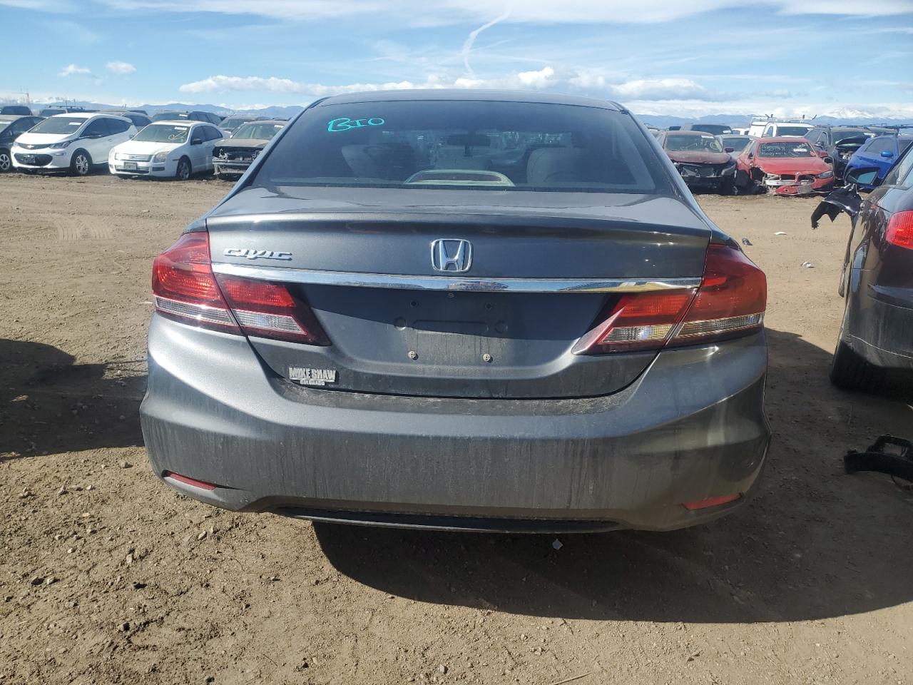 2013 Honda Civic VIN 2HGFB2F94DH567398 Copart auction photo, front end damage thumbnail 6