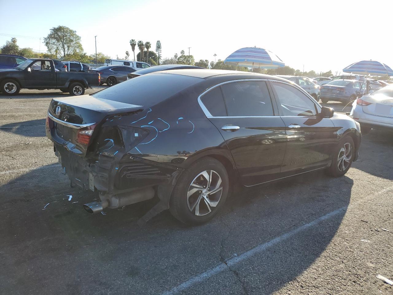 2016 Honda Accord VIN 1HGCR2F38GA129206 Copart auction photo, rear end / minor dent/scratches damage thumbnail 3
