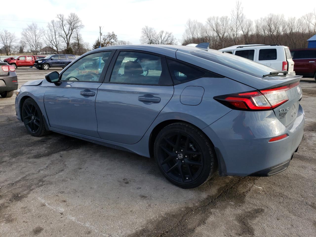 2024 Honda Civic VIN 19XFL2H82RE011996 Copart auction photo, front end / hail damage thumbnail 2