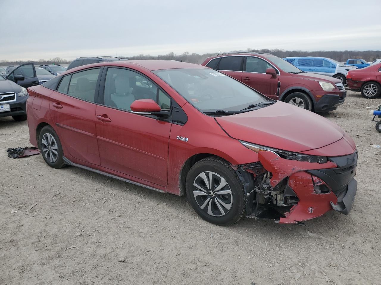 2018 Toyota Prius VIN JTDKARFP9J3070370 Copart auction photo, front end damage thumbnail 4