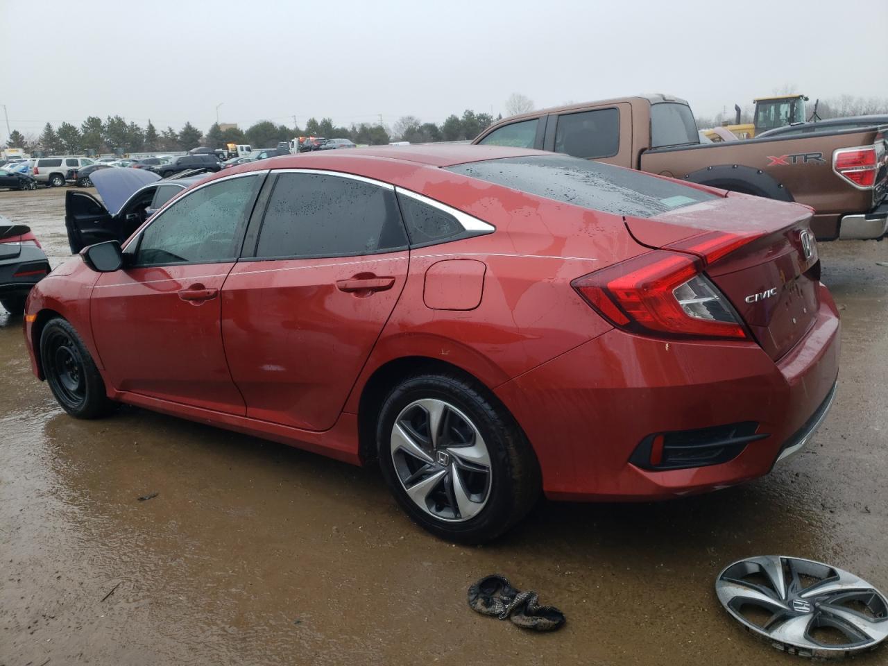 2020 Honda Civic VIN 2HGFC2F63LH539786 Copart auction photo, front end / side damage thumbnail 2
