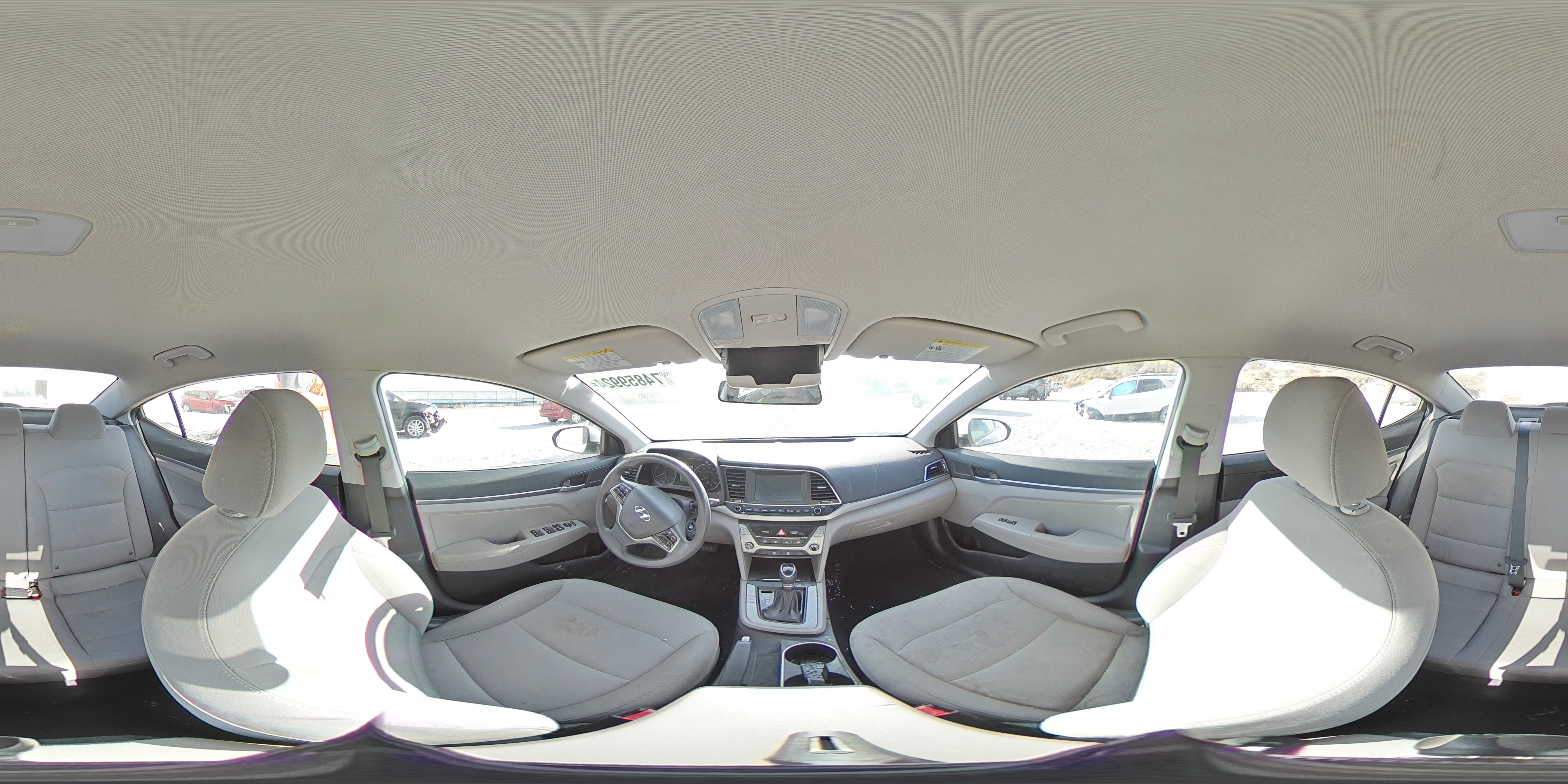 2018 Hyundai Elantra VIN 5NPD84LF1JH307053 Copart auction photo, rear end / front end damage thumbnail 12