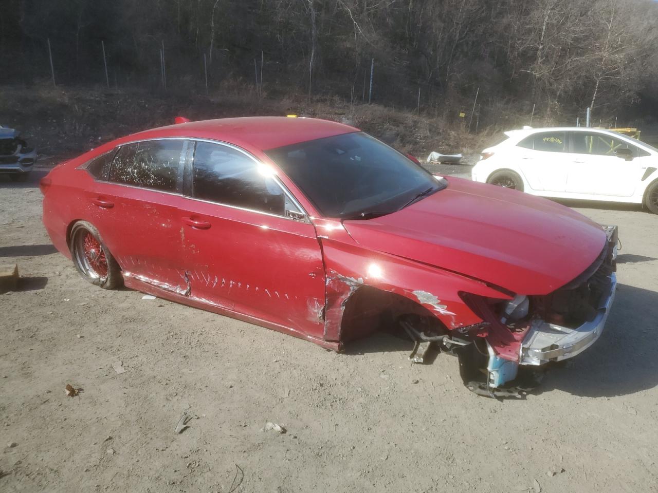 2019 Honda Accord VIN 1HGCV1F31KA159050 Copart auction photo, side / front end damage thumbnail 4