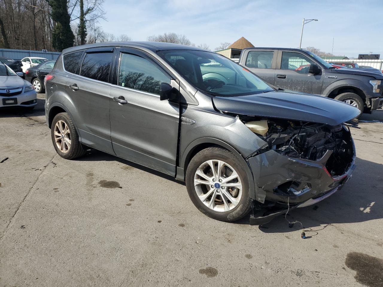 2017 Ford Escape VIN 1FMCU9GD8HUB34592 Copart auction photo, front end damage thumbnail 4