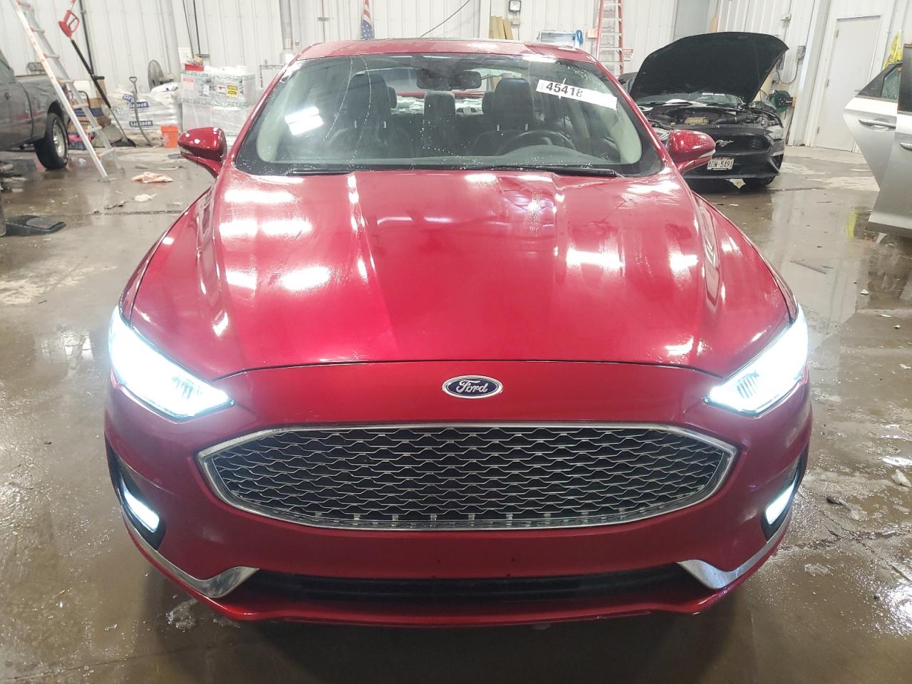 2020 Ford Fusion VIN 3FA6P0RU5LR129860 Copart auction photo, rear end damage thumbnail 5