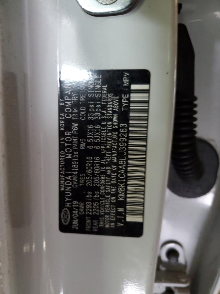 2020 Hyundai Kona VIN KM8K1CAA8LU399263 Copart auction photo, front end damage thumbnail 14